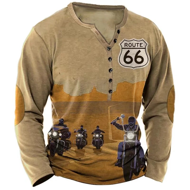 BHS - Vintage Men's T Shirt Yellowstone National Designs Long Sleeve