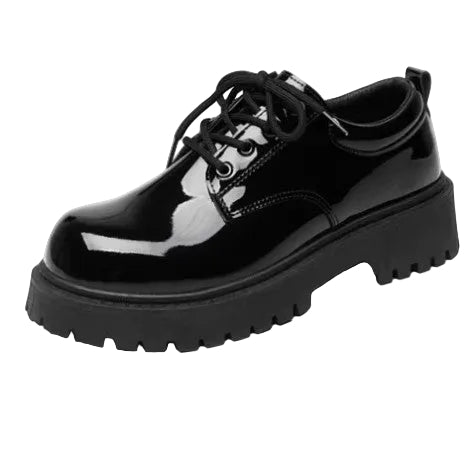 BHS - British Patent Leather Derby Shoes – Luxury Formal Elegance