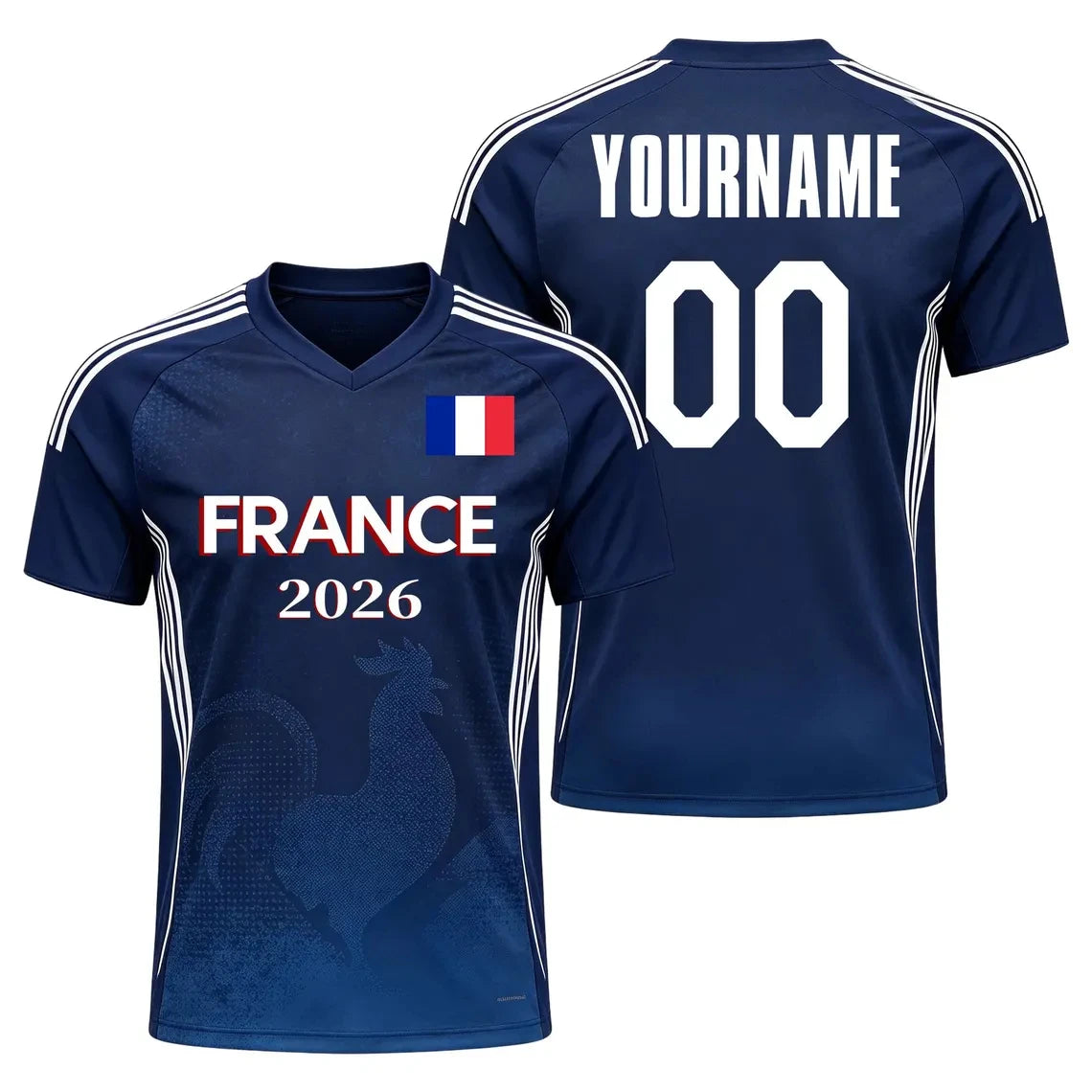 BHS - FRANCE World Cup 2026 Flag Quick Dry Soccer Jersey Unisex Sports Tee Fans Gift NEW