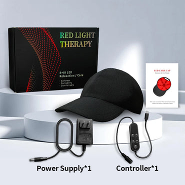BHS - Hair Growth Hat Near Infrared LED Treatment Cap Anti Hair Loss Scalp Relaxation Hair Regrowth Care