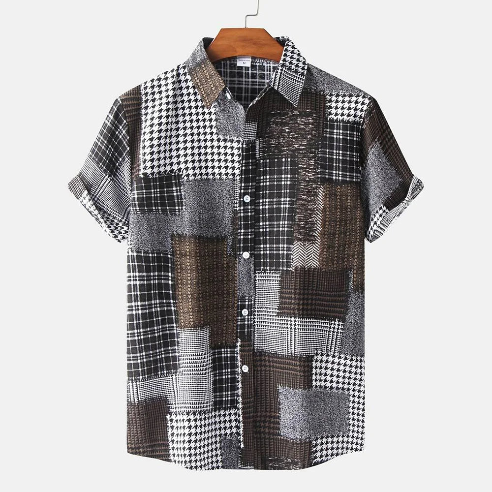 BHS - Vintage Patchwork Summer Shirt – 2026 Trend Hawaiian Style