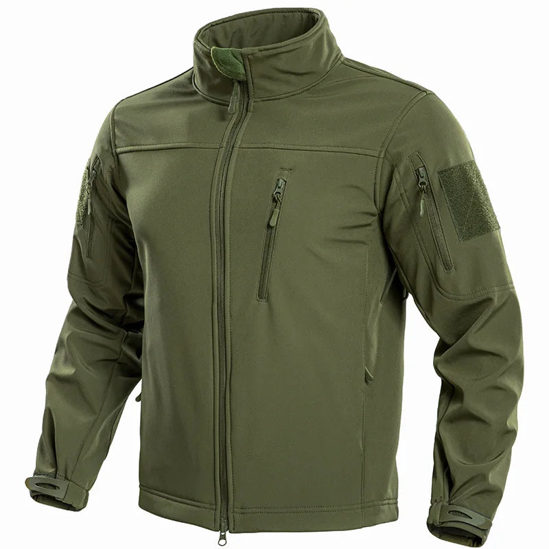 BHS - Men’s Tactical Softshell Fleece Lined Outdoor Jacket