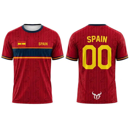 BHS - SPAIN World Cup 2026 Flag Quick Dry Soccer Jersey Unisex Sports Tee Fans Gift