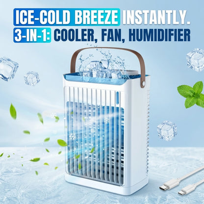 BHS - 5-Speed Portable Personal Air Cooler with LED Light & Timer