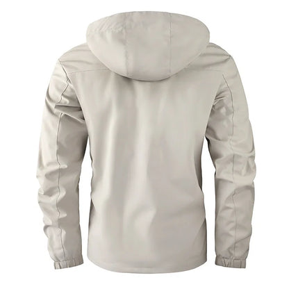 BHS - Fashion Men's Casual Windbreaker Jackets Hooded Jacket Man Waterproof .