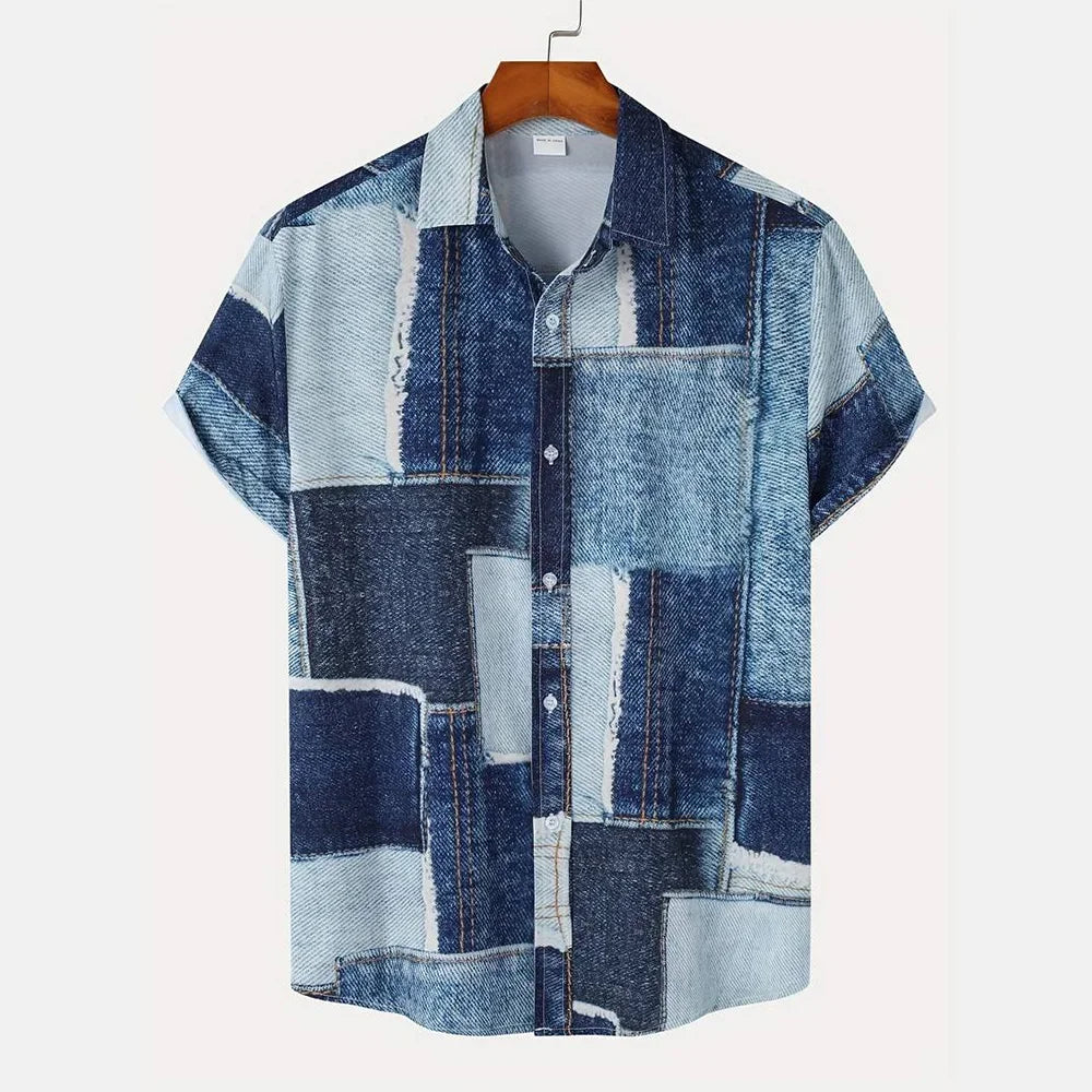 BHS - Vintage Patchwork Summer Shirt – 2026 Trend Hawaiian Style