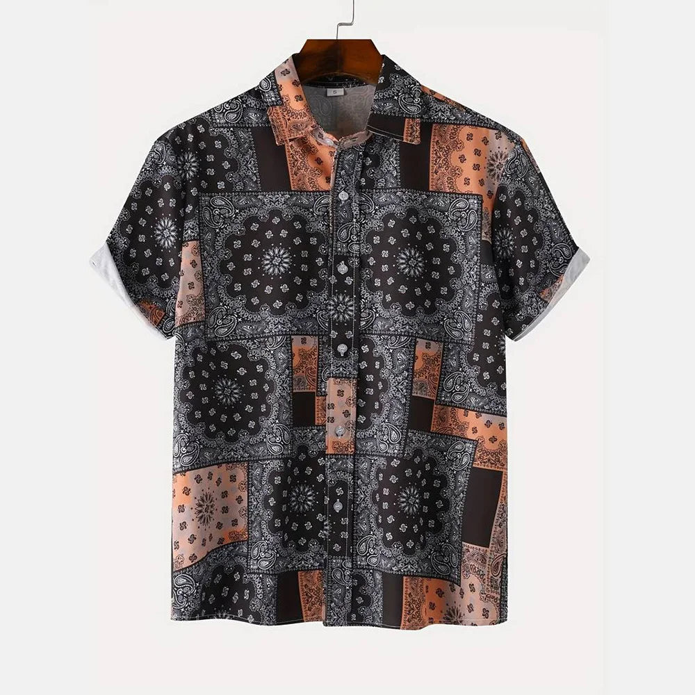 BHS - Vintage Patchwork Summer Shirt – 2026 Trend Hawaiian Style