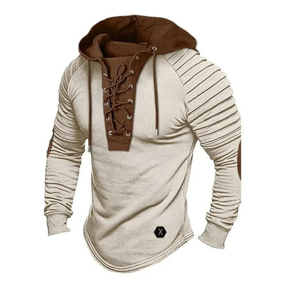 BHS - Premium EU-Standard Patchwork Men’s Hoodie – Luxury Streetwear Style