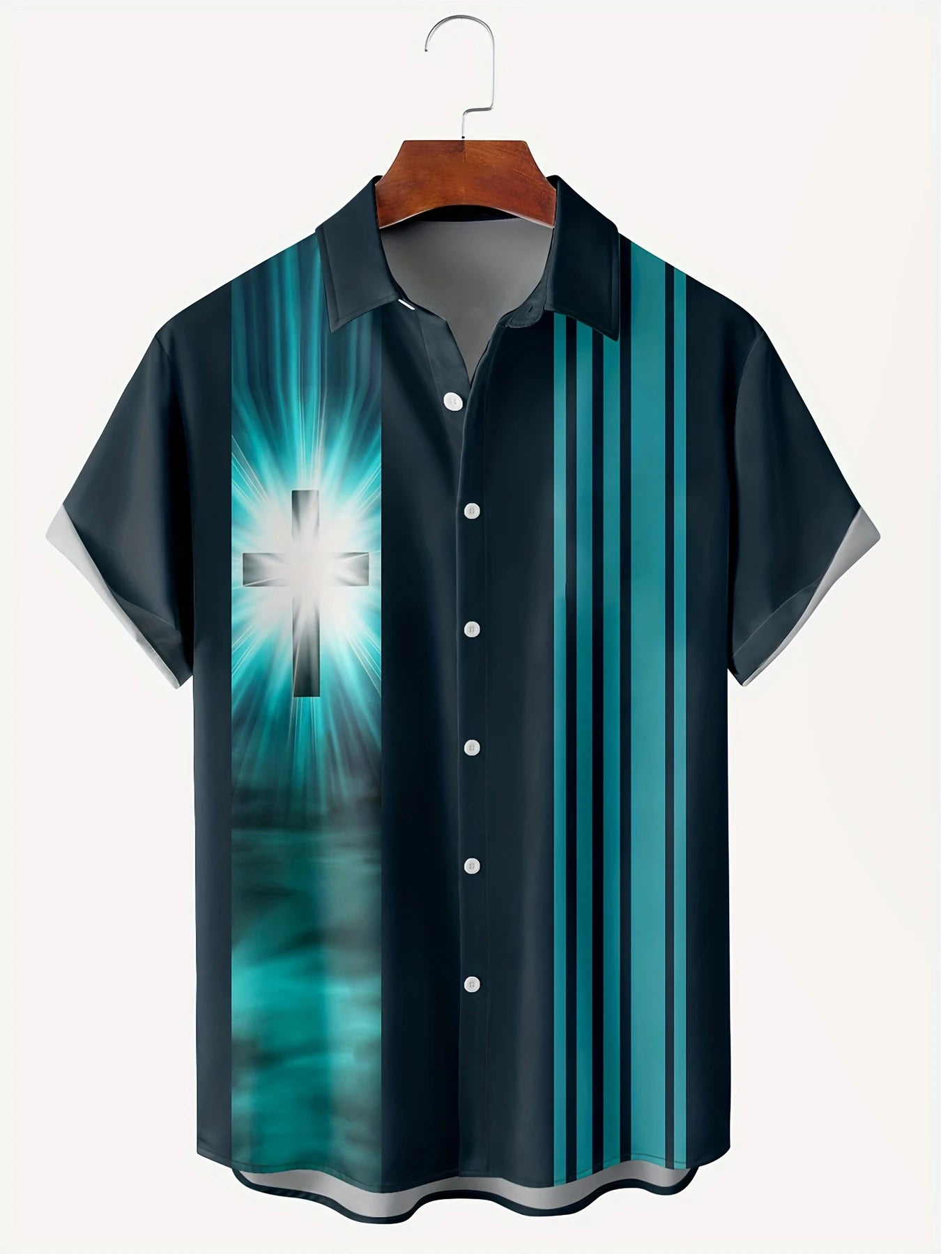 BHS - Hawaii Men's Vintage Shirts Casual Breathable, Premium Summer Style