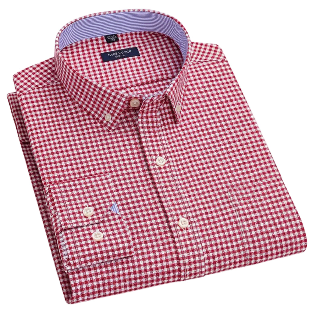 BHS - Premium Cotton Oxford Striped Shirt – Elegant Business Style