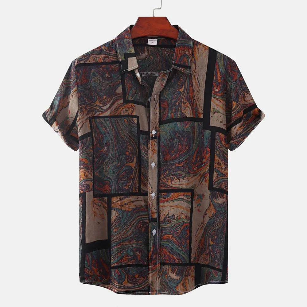 BHS - Vintage Patchwork Summer Shirt – 2026 Trend Hawaiian Style