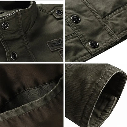 BHS -Men’s Stylish Casual Zip Jacket Lightweight Spring Autumn Outerwear