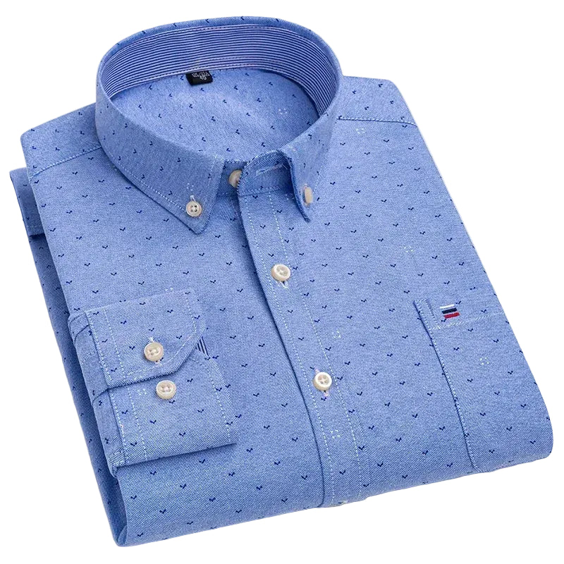 BHS - Premium Cotton Oxford Striped Shirt – Elegant Business Style