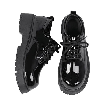 BHS - British Patent Leather Derby Shoes – Luxury Formal Elegance