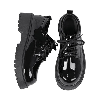 BHS - British Patent Leather Derby Shoes – Luxury Formal Elegance