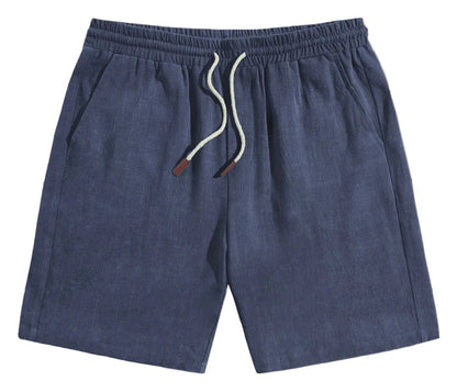 BHS - Premium Cotton Linen Summer Shorts – Lightweight Beach Comfort