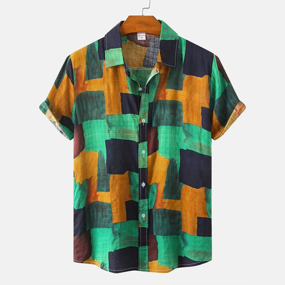 BHS - Vintage Patchwork Summer Shirt – 2026 Trend Hawaiian Style