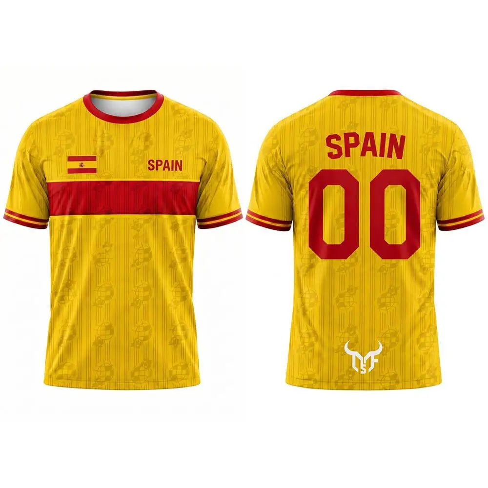 BHS - SPAIN World Cup 2026 Flag Quick Dry Soccer Jersey Unisex Sports Tee Fans Gift