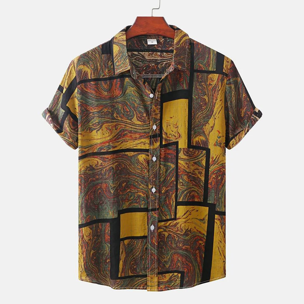 BHS - Vintage Patchwork Summer Shirt – 2026 Trend Hawaiian Style