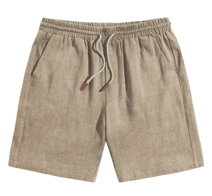 BHS - Premium Cotton Linen Summer Shorts – Lightweight Beach Comfort