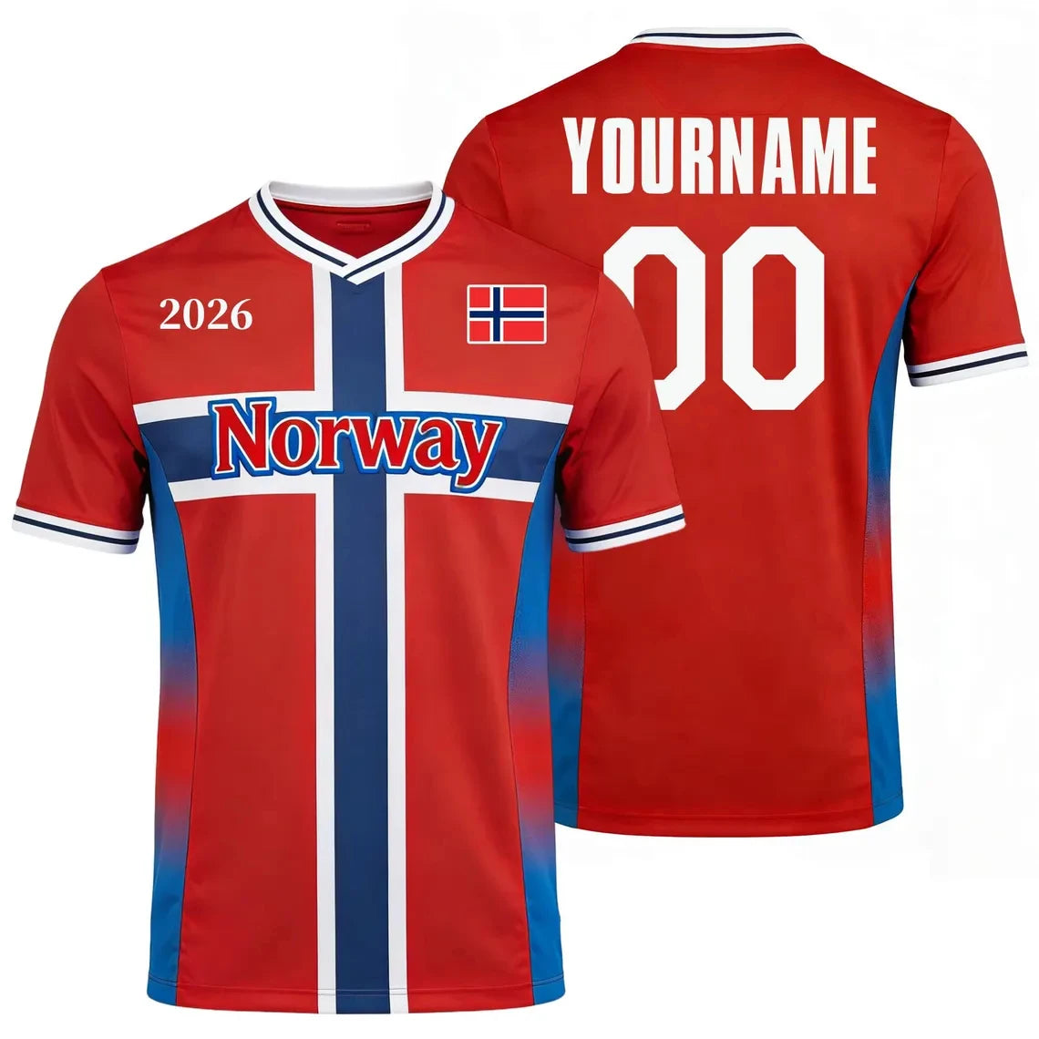 BHS - NORWAY World Cup 2026 Flag Quick Dry Soccer Jersey Unisex Sports Tee Fans Gift